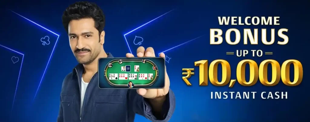 A23 Casino welcome bonus up to 10,000 Rupees instant cash